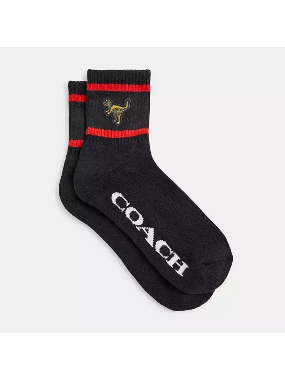 NEW Coach Rexy Quarter Crew
Socks, Black, (Size S/M)